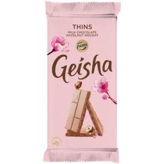 Fazer Geisha Thins suklaalevy 93g kalorit ja ravintosisältö