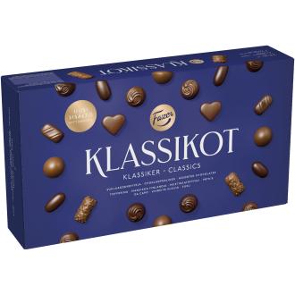 Fazer Klassikot suklaakonvehtirasia 260g kalorit ja ravintosisältö - 465 kcal