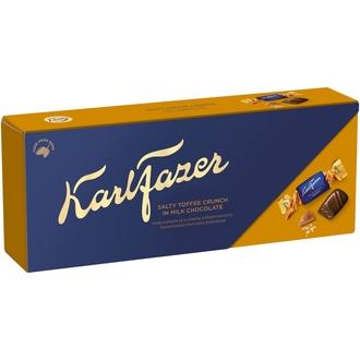 Karl Fazer Suolainen Toffeekrokantti suklaakonvehti 250g kalorit ja ravintosisältö