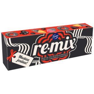 Fazer Remix Mustaa joulua karkkirasia 430g kalorit ja ravintosisältö - 353 kcal