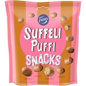 Fazer Suffeli Puffi Snacks pussi 160g kalorit ja ravintosisältö - 535 kcal