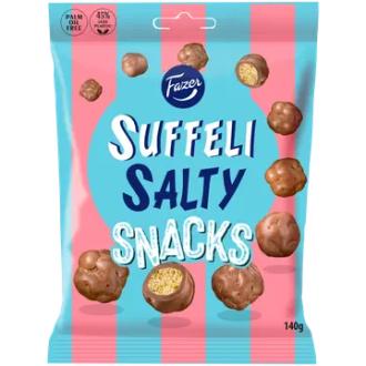 Fazer Suffeli Salty Snacks karkkipussi 140g kalorit ja ravintosisältö - 535 kcal