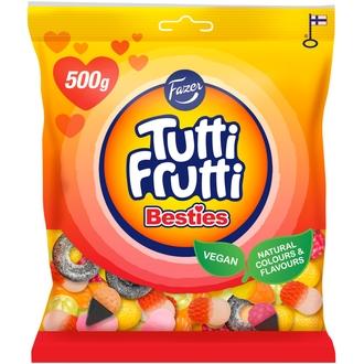 Fazer Tutti Frutti Besties karkkipussi 500g kalorit ja ravintosisältö - 358 kcal