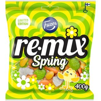 Fazer Remix Spring karkkipussi 400g kalorit ja ravintosisältö - 385 kcal