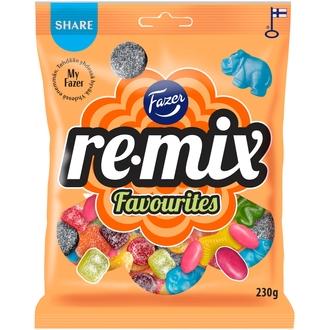 Fazer Remix Favourites karkkipussi 230g kalorit ja ravintosisältö - 361 kcal