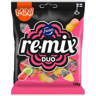 Fazer Remix Mini Duo karkkipussi 120g kalorit ja ravintosisältö - 360 kcal