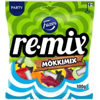Fazer Remix Mökkimix karkkipussi 300g kalorit ja ravintosisältö - 368 kcal