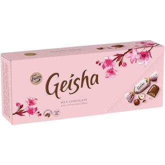 Fazer Geisha hasselpähkinänougat suklaakonvehti 250g kalorit ja ravintosisältö - 550 kcal
