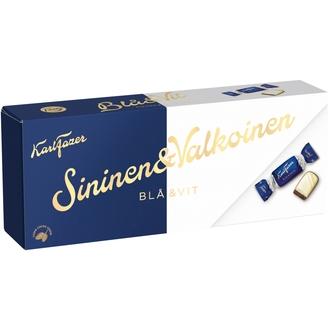 Karl Fazer maitosuklaa ja valkosuklaa konvehteja 250g kalorit ja ravintosisältö - 547 kcal