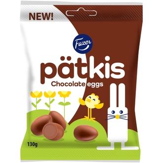 Fazer Pätkis Chocolate eggs suklaamuna 130g kalorit ja ravintosisältö - 531 kcal