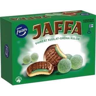 Fazer Jaffa Vihreät kuulat leivoskeksi 300g kalorit ja ravintosisältö - 367 kcal