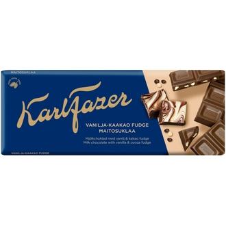 Karl Fazer Vanilla-kaakao suklaalevy 180 g kalorit ja ravintosisältö - 524 kcal