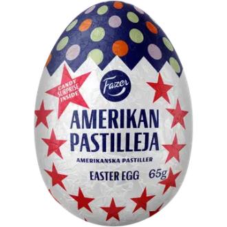 Fazer Amerikan Pastilleja suklaamuna 65g kalorit ja ravintosisältö - 514 kcal