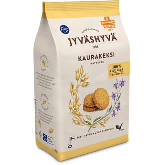 Jyväshyvä kaurakeksi 350g kalorit ja ravintosisältö