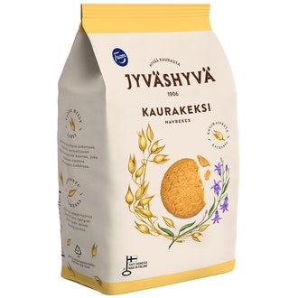 Jyväshyvä kaurakeksi 350g kalorit ja ravintosisältö - 467 kcal