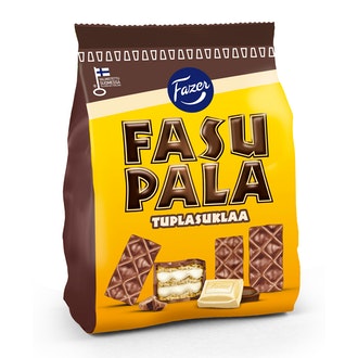 Fazer Fasupala Tuplasuklaa vohveli 215g kalorit ja ravintosisältö