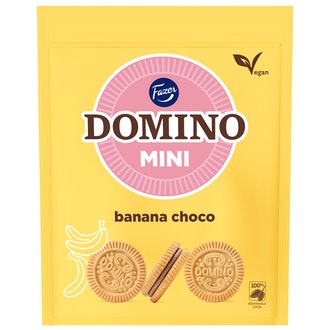 Domino Mini täytekeksi 99g banana choco kalorit ja ravintosisältö - 515 kcal