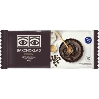 Fazer Ögon 70% Premium leivontasuklaa 100g kalorit ja ravintosisältö - 571 kcal