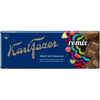 Karl Fazer Re-Mix suklaalevy 180 g kalorit ja ravintosisältö - 525 kcal