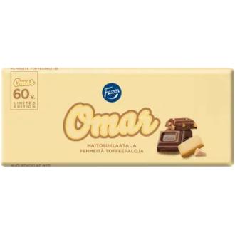 Fazer Omar suklaalevy 180g kalorit ja ravintosisältö