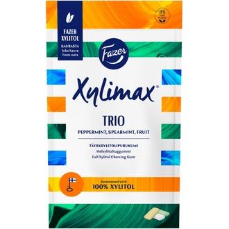 Fazer Xylimax Trio 130g piparmintun, spearmintin ja hedelmän makuisia täysksylitolipurukumi kalorit ja ravintosisältö - 172 kcal