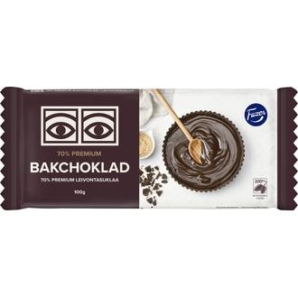 Fazer Premium 70% leivontasuklaa 100g kalorit ja ravintosisältö