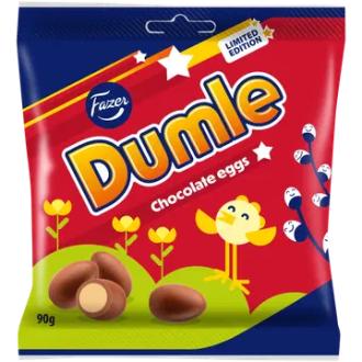 Fazer Dumle Chocolate eggs suklaamuna 90g kalorit ja ravintosisältö - 532 kcal
