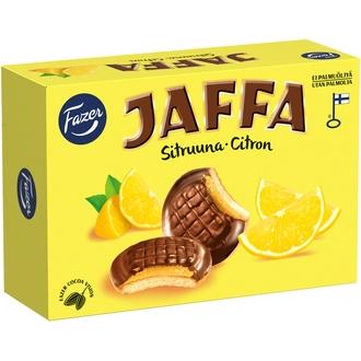 Fazer Jaffa Sitruuna leivoskeksi 300 g kalorit ja ravintosisältö - 369 kcal