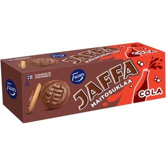 Fazer Jaffa Maitosuklaa Cola leivoskeksi 150 g kalorit ja ravintosisältö - 369 kcal
