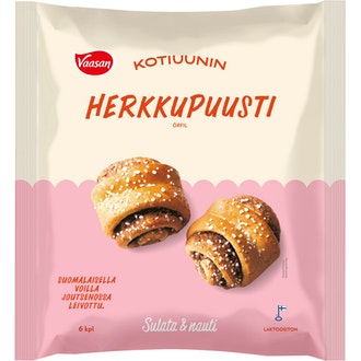 Vaasan Kotiuunin Herkkupuusti Sulata&Nauti 6X70g Pakaste kalorit ja ravintosisältö