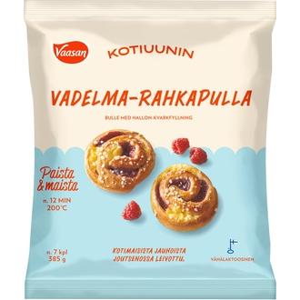 Vaasan Kotiuunin Vadelma-rahkapulla 7x55g pakaste kalorit ja ravintosisältö - 291 kcal
