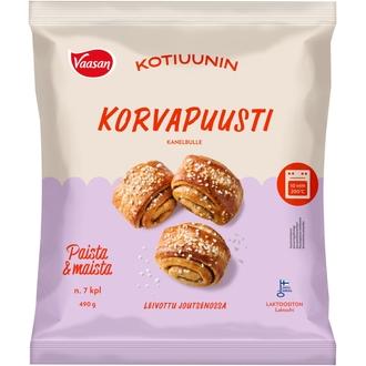 Vaasan Kotiuunin Korvapuusti 7x70g kalorit ja ravintosisältö