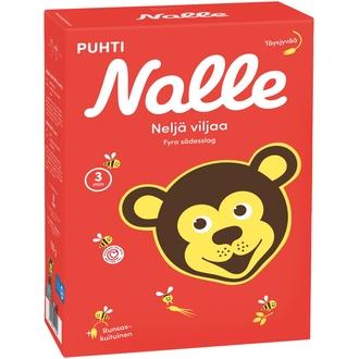 Nalle 700g neljän viljan täysjyvähiutale kalorit ja ravintosisältö