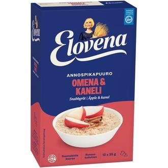 Elovena 420g omena & kaneli annospikapuuro kalorit ja ravintosisältö - 364 kcal