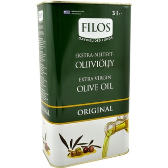 Filos ekstra-neitsytoliiviöljy 3 l kalorit ja ravintosisältö