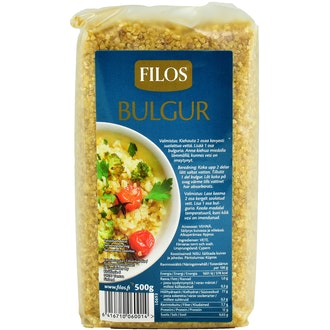 Filos bulgur 500g kalorit ja ravintosisältö - 378 kcal