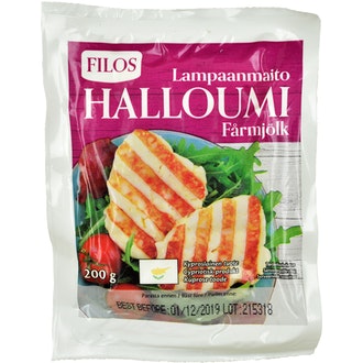 Filos halloumi-juusto lampaanmaidosta 200g kalorit ja ravintosisältö - 339 kcal