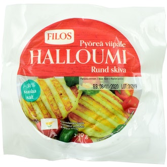 Filos halloumijuusto 200g pyöreä kalorit ja ravintosisältö - 314 kcal