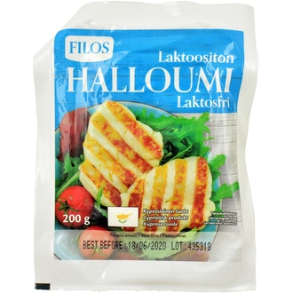 Filos 200g laktoositon halloumi kalorit ja ravintosisältö - 341 kcal