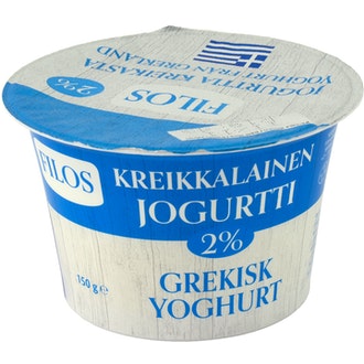 Filos kreikkalainen jogurtti 150g 2% kalorit ja ravintosisältö - 71 kcal
