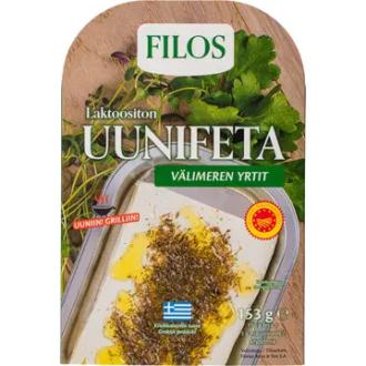 Filos uunifeta Välimeren yrtit laktoositon PDO 153g kalorit ja ravintosisältö - 275 kcal