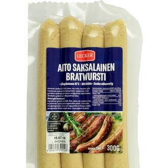 Lecker 300g aito saksalainen bratwursti kalorit ja ravintosisältö
