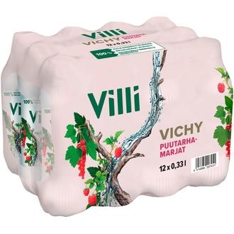 12 x Villi Vichy Puutarhamarjat 0,33 l kalorit ja ravintosisältö