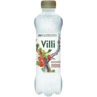 Villi Vichy mansikka ja raparperi 0,33 l kalorit ja ravintosisältö - 0 kcal