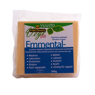 Vege plus Emmental kasvisrasvavalmiste 250g kalorit ja ravintosisältö