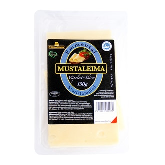 Porlammin Mustaleima emmentalviipaleet 150g kalorit ja ravintosisältö