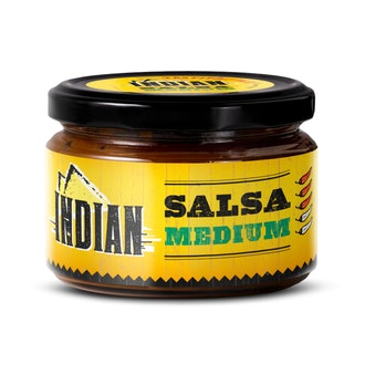 Indian Medium salsa 260g kalorit ja ravintosisältö