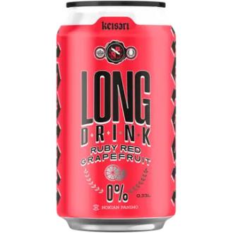 Keisari Ruby Red Grapefruit Long Drink 0,0% 0,33l kalorit ja ravintosisältö