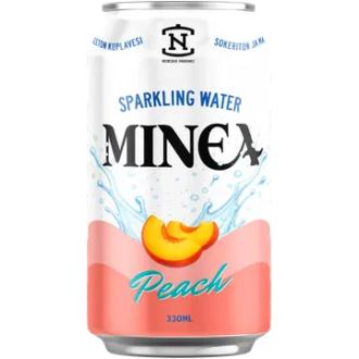 Minea Peach maustettu vesi 0,33l kalorit ja ravintosisältö - 3 kcal
