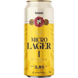 Keisari Micro Lager 2,8 til-% 0,5l kalorit ja ravintosisältö